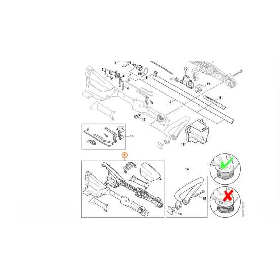 STIHL  Korpus rękojeści 4522 790 1060